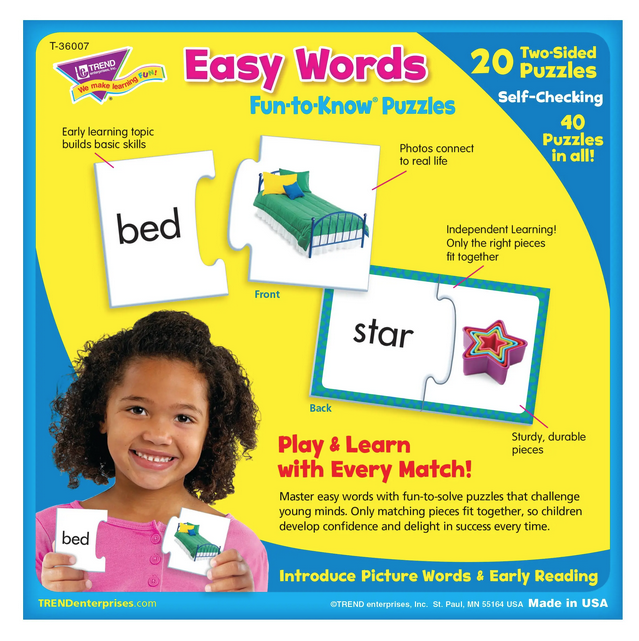 Easy Words Fun-to-Know® Puzzles