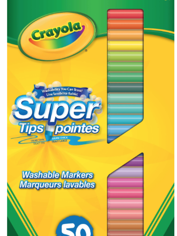 Crayola Crayola 50 Super Tip Washable Markers