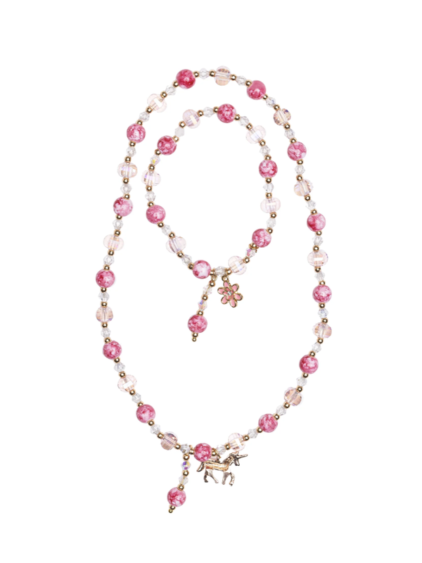 Great Pretenders Boutique Pink Crystal Necklace