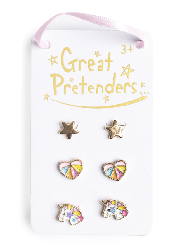 Great Pretenders Boutique Cheerful Studded Earrings 3Pair