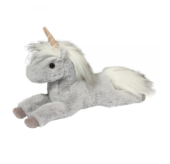 Mia Grey Unicorn Plush