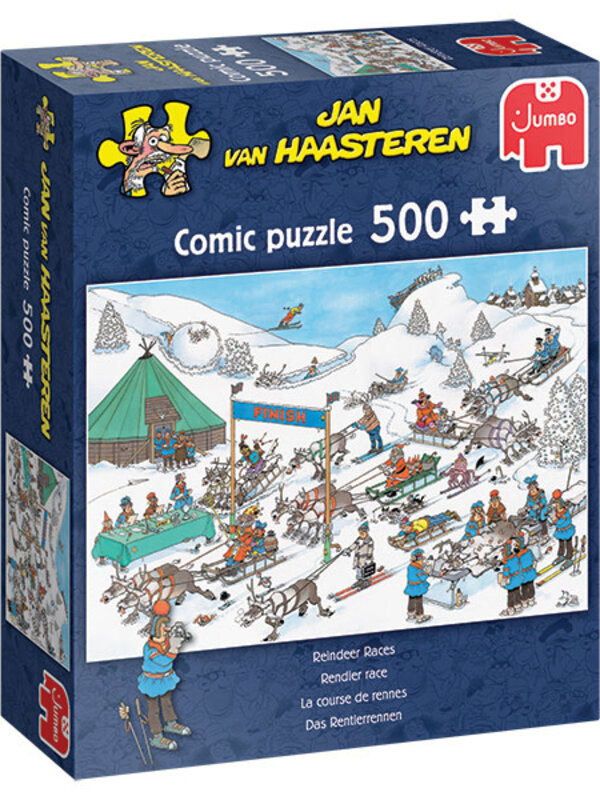 Jumbo Jan Van Haasteren Reindeer Races 500pc Puzzle