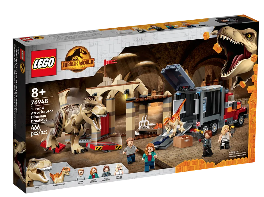 LEGO® Jurassic World T rex & Atrociraptor Dinosaur Breakout