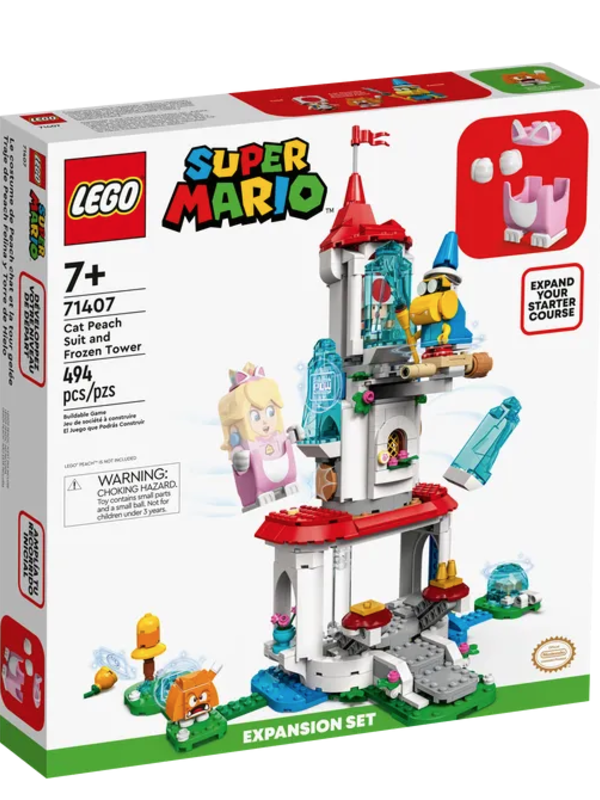 LEGO® LEGO® Super Mario™ level with the Cat Peach Suit and Frozen Tower Expansion Set