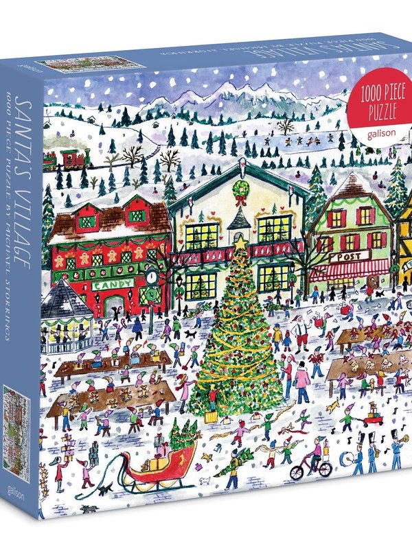 Galison Michael Storrings Santa's Village 1000pc Puzzle