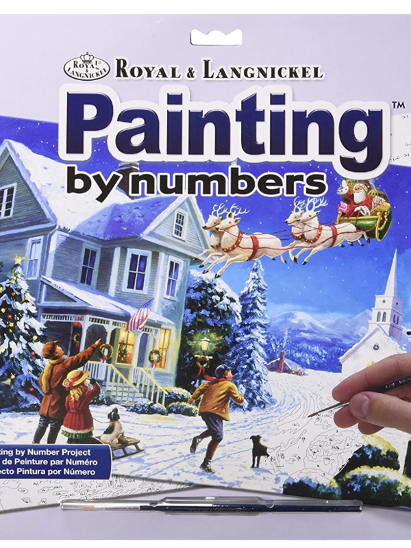 Royal Langnickel Large Paint by Number: Santa's Here