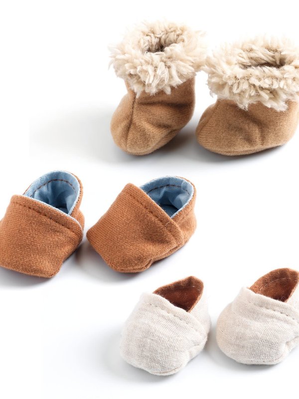 Djeco Pomea Doll Slippers 3 pairs