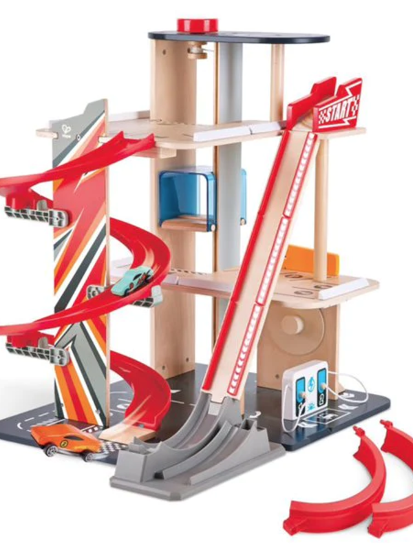 Hape Hape Gearhead Stunt Garage