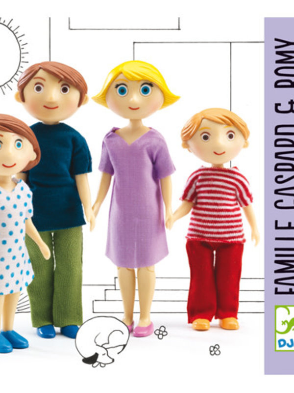 Djeco Djeco Gaspard and Romy’s Family Doll Set