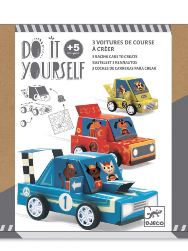 Djeco DIY Racing Cars to Create