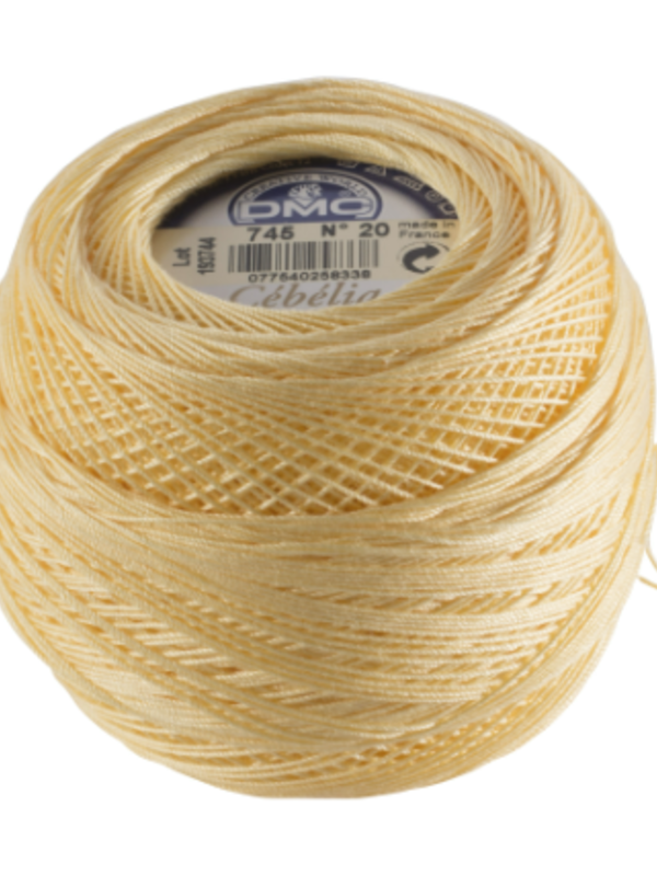DMC DMC Cebelia Crochet Cotton 745 - #10/Yellow