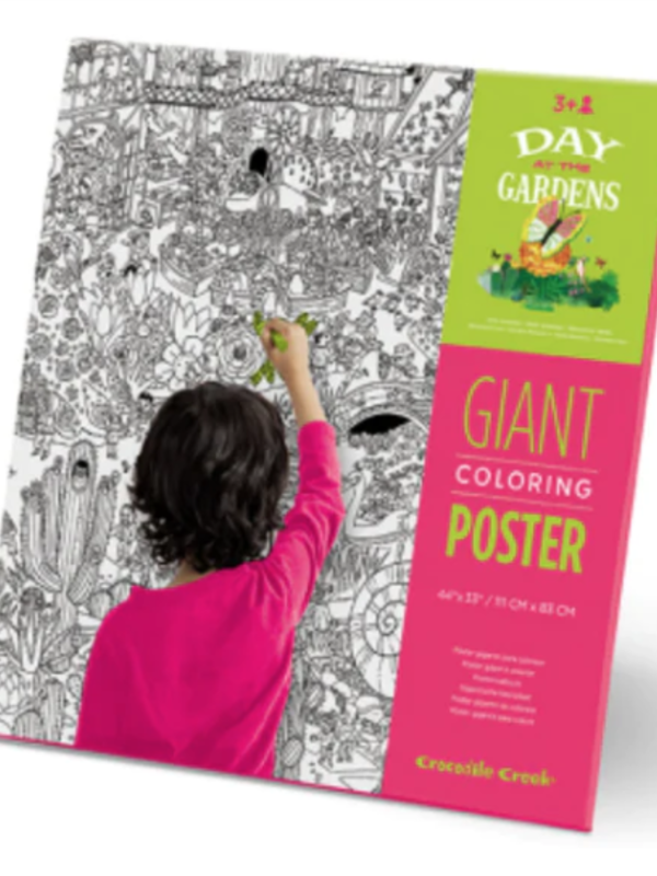 Crocodile Creek Giant Coloring Poster / Day At The Gardens