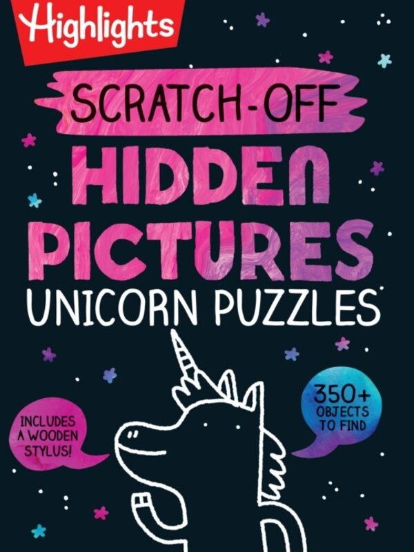 Highlights Scratch-Off Hidden Pictures Unicorn Puzzles
