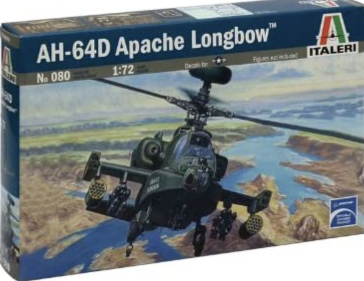 1/72 AH-64A Apache Helicopter