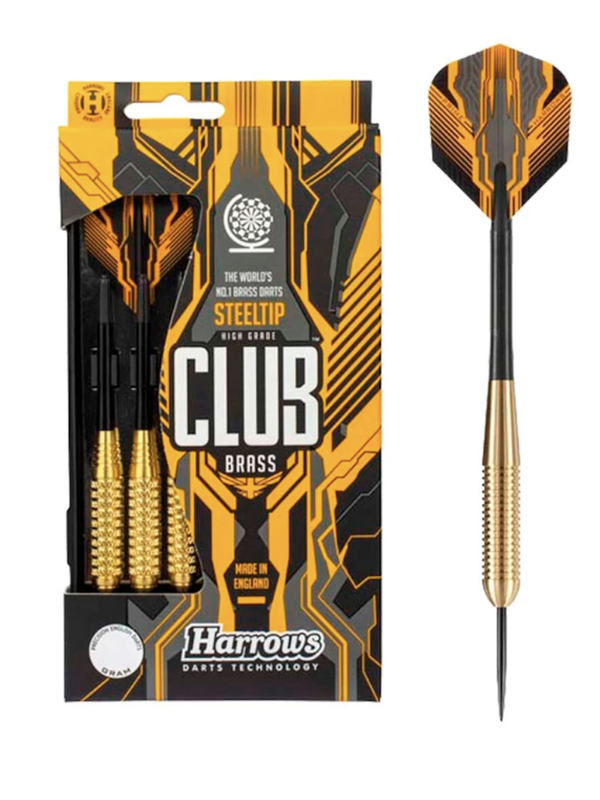 Harrows Steel Tip Club Brass Darts 24G (Ringed)