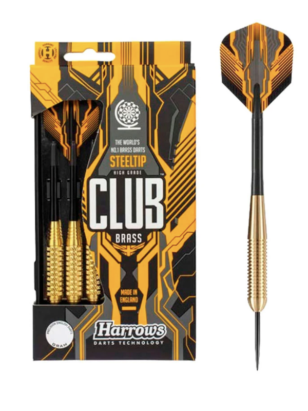 Harrows Steel Tip Club Brass Darts 23G (Ringed)