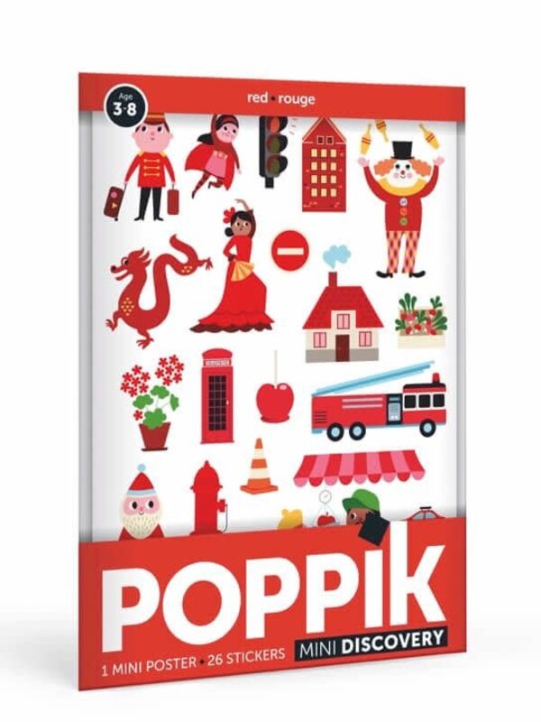 POPPiK POPPiK Mini Discovery Red City Poster