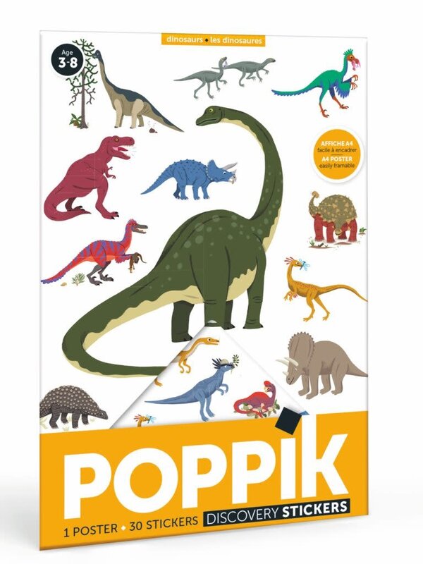 POPPiK POPPiK Mini Discovery Poster Dinosaurs