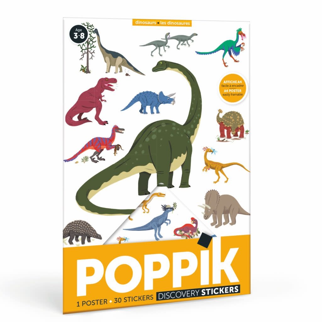 POPPiK Mini Discovery Poster Dinosaurs