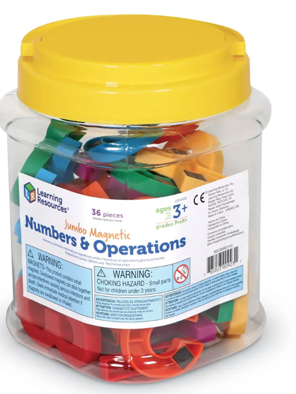 Jumbo Magnetic Numbers & Operations 36pc