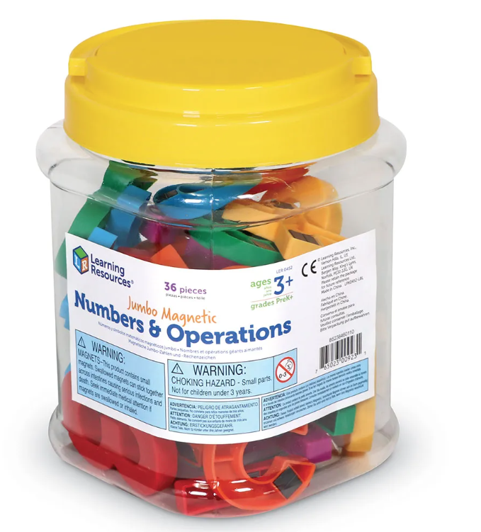 Jumbo Magnetic Numbers & Operations 36pc