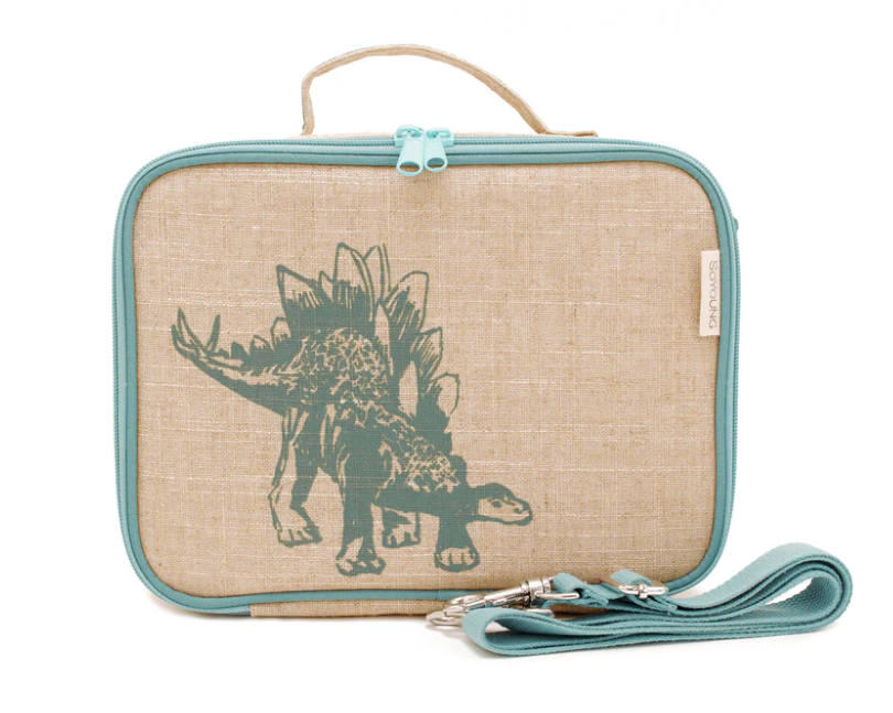 So Young Green Stegosaurus Lunch Box