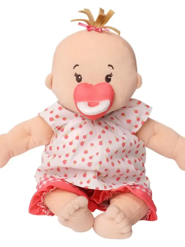 Manhattan Toy Baby Stella - Peach Doll - Light Brown Hair