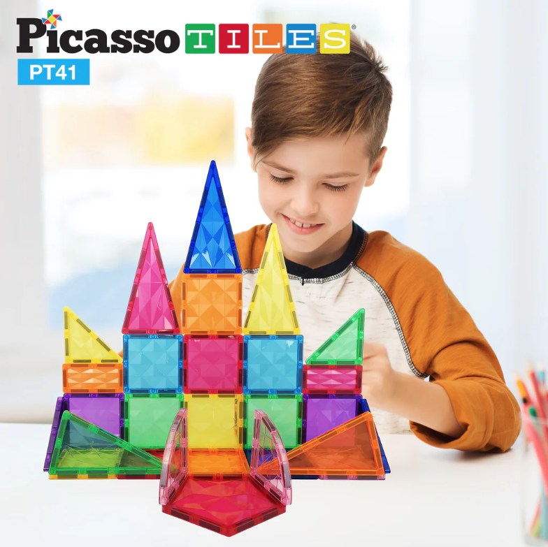 Picasso Tiles Prism Magnetic Building Tiles