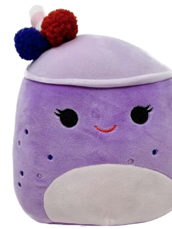 Squishmallow- 8" Breakfast Squad, Berry Smoothie