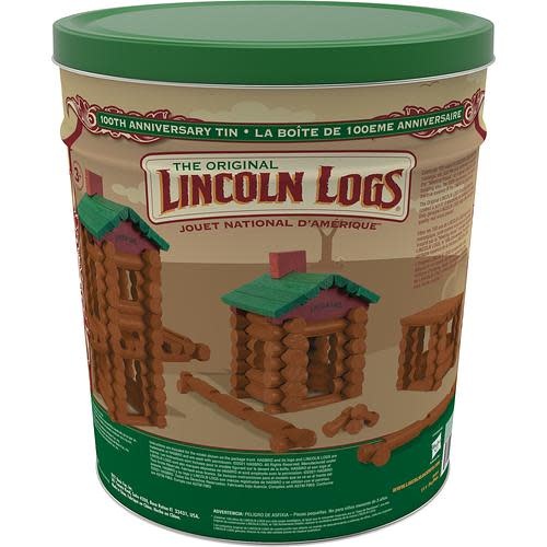 Lincoln Logs 111pc Tin
