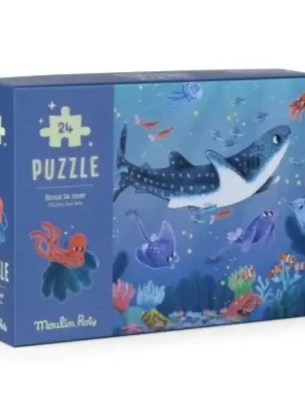 Moulin Roty Under the Sea Glow in the Dark 24pc Puzzle