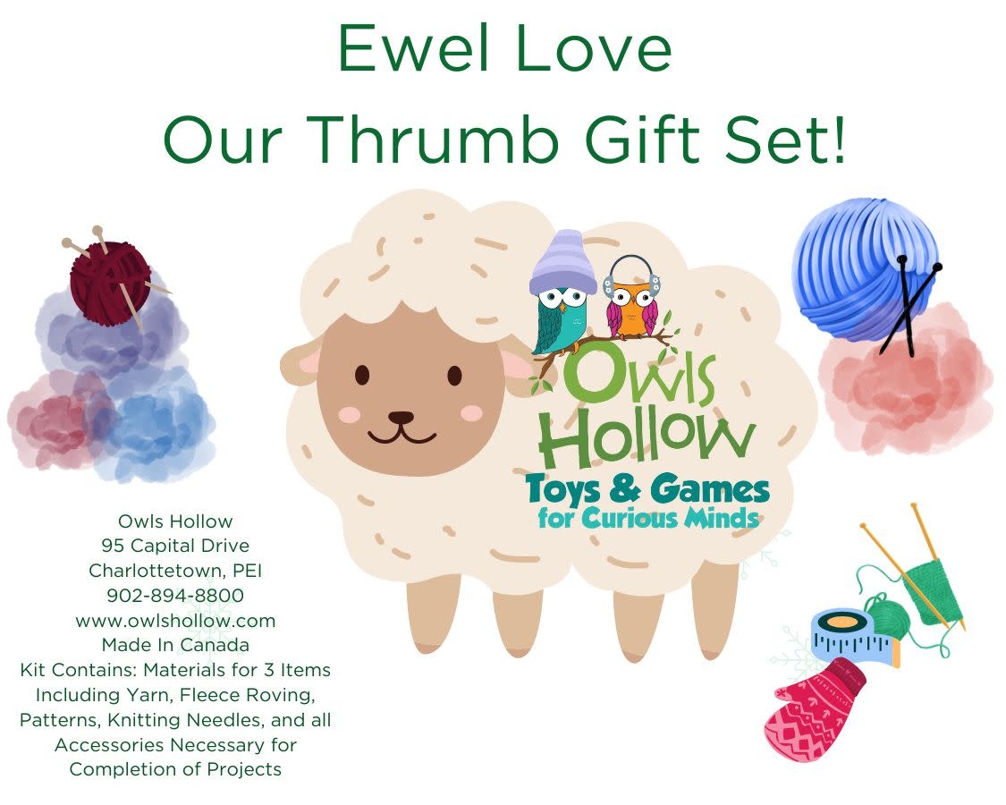 Ewel/Yule Love Yarn Thrumb Gift Box - Lilac/Blue