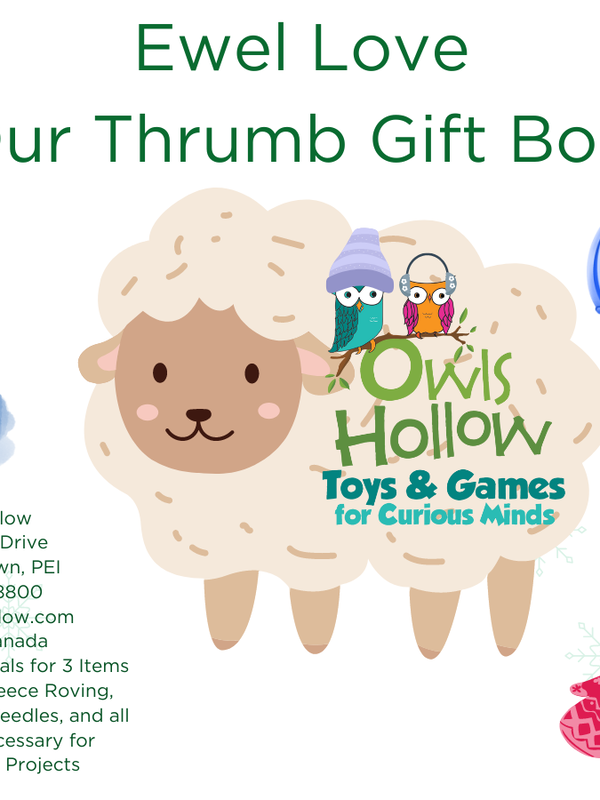 Owls Hollow Ewel/Yule Love Our Thrumb Gift Set - Brown/Ginger
