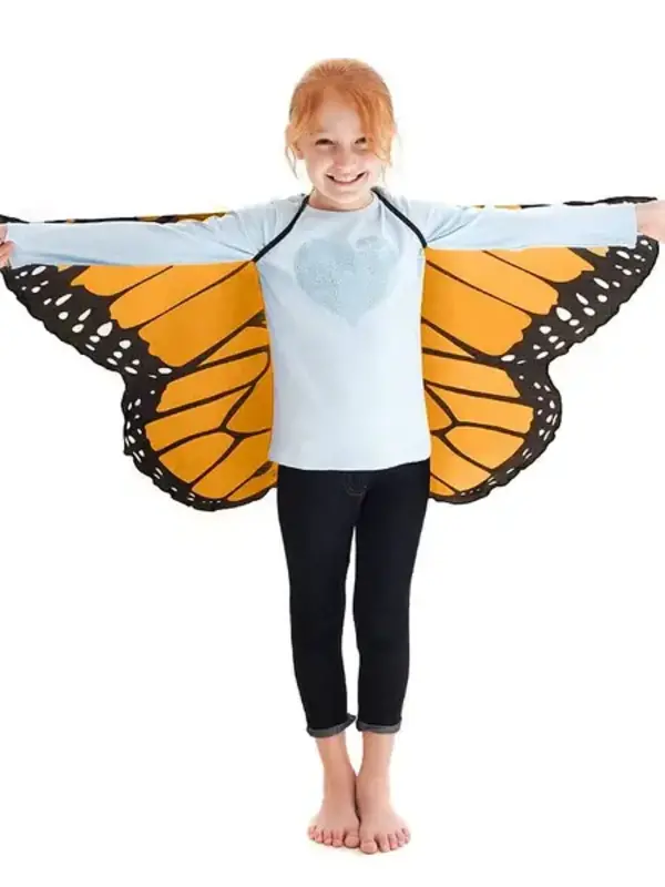 Douglas Orange Monarch Wings with Glitter
