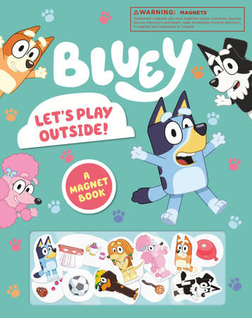 BLUEY Let's Play Outside Magnet Book Set