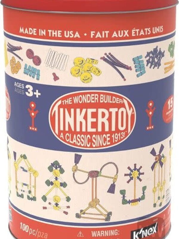 K'Nex Tinker Toy 100pc Classic Building Tin