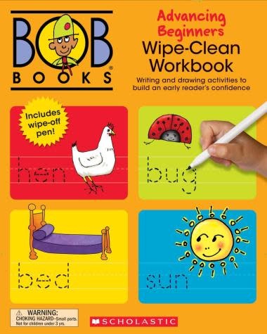 Bob Books Wipe Clean Workbooks: Advancing Beginners