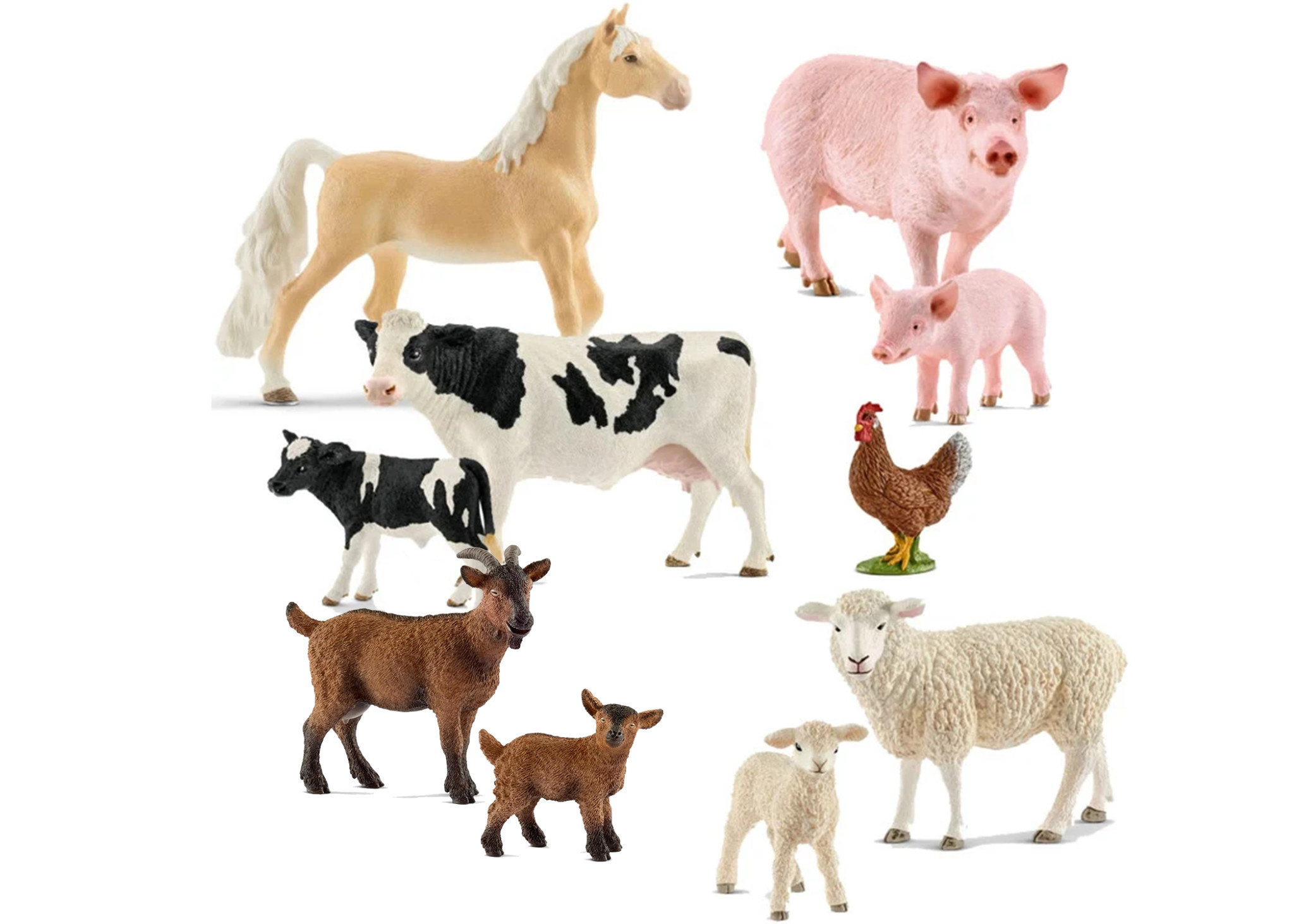 Schleich Farm Animals Assortment 10pc
