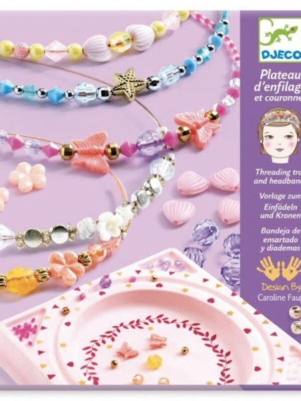 Djeco Headbands & Threading Beads Tray Kit