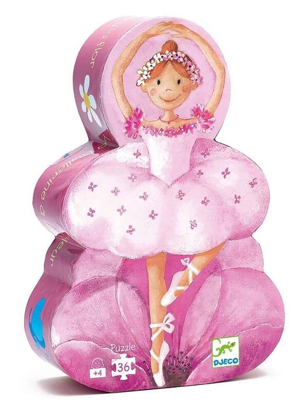 Djeco Ballerina Ballet 36pc Silhouette Puzzle