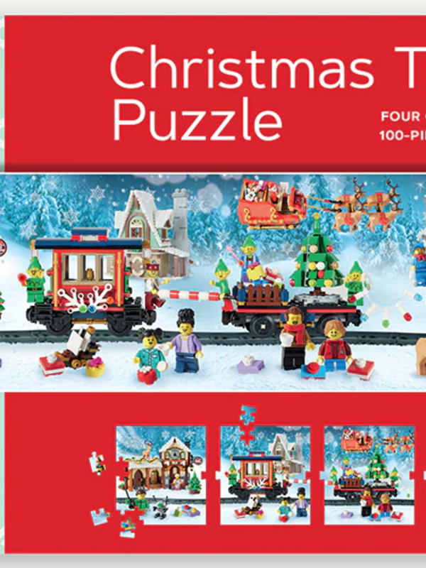 Chronicle Books LEGO® Christmas Train 4 x 100pc Puzzle
