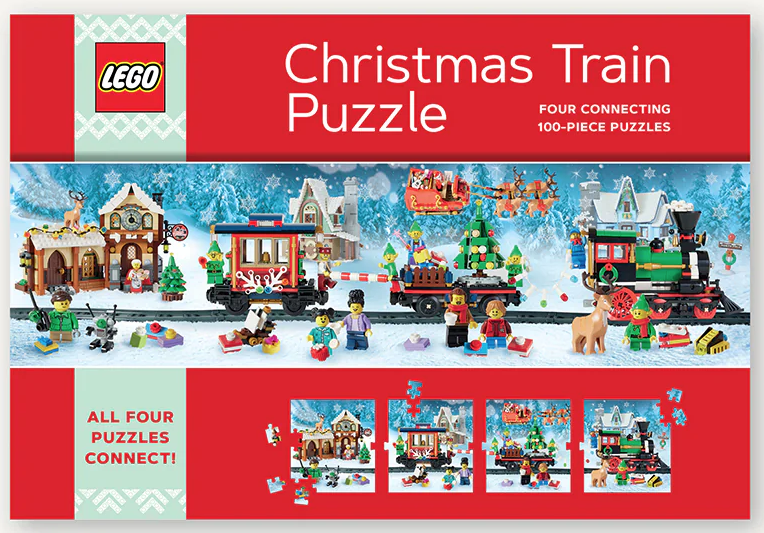 Lego Christmas Train 4 x 100pc Puzzle
