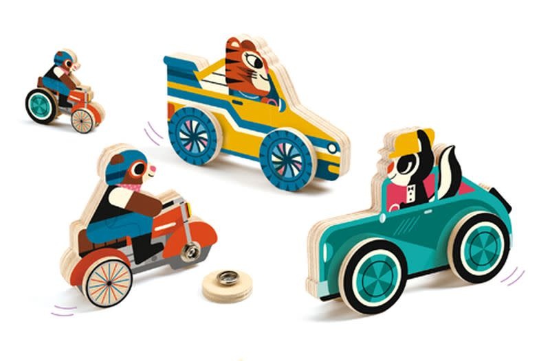 Clip & Roll Wooden Clipacar