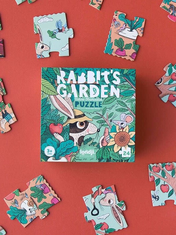 Londji Rabbit's Garden Puzzle 24pc