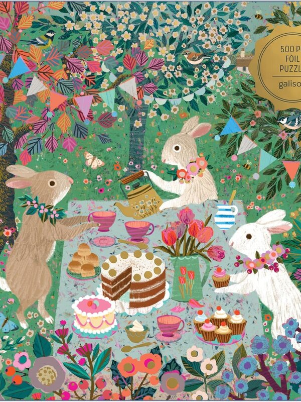 Galison Spring Tea Party 500pc Puzzle