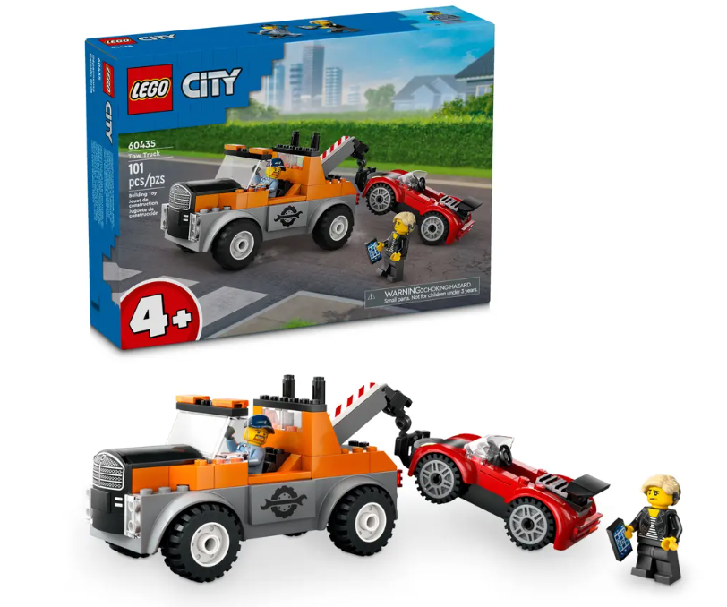 LEGO® City Tow Truck and Sports Car Repair 60435