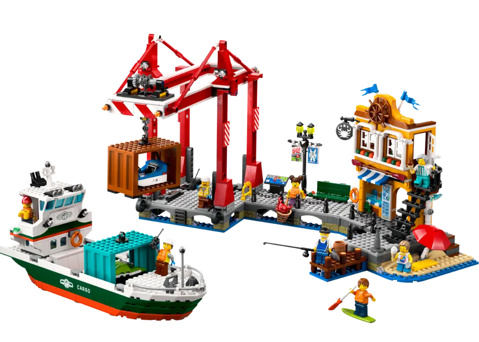 LEGO® City Seaside Harbor with Cargo Ship 60422