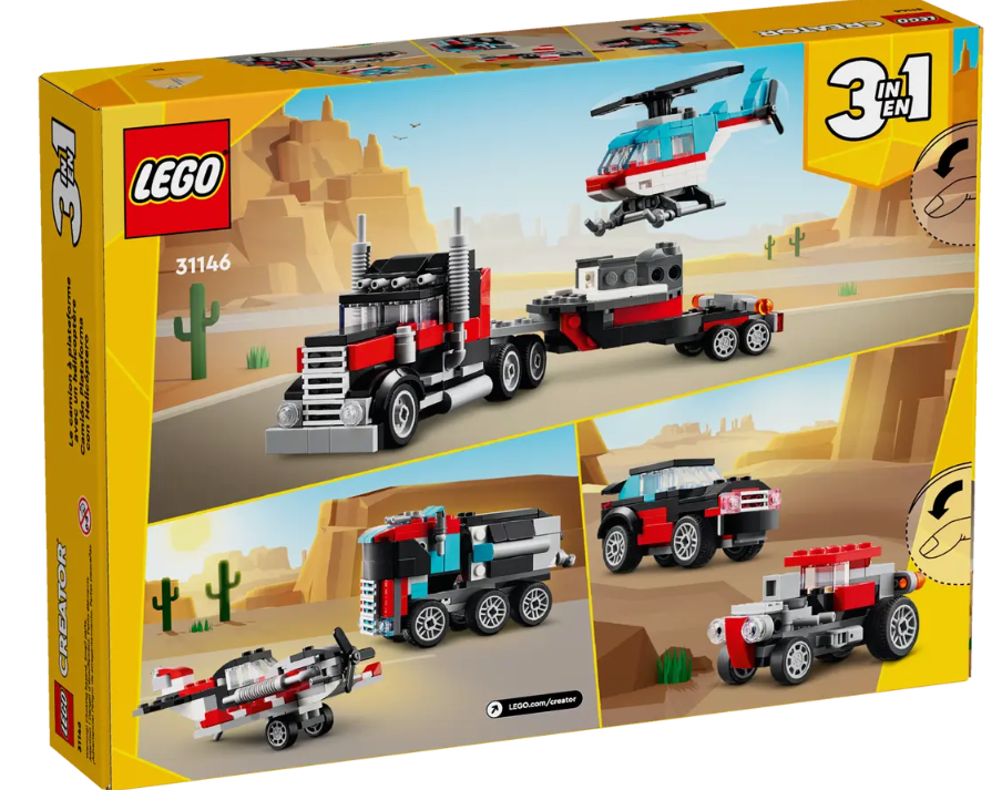 LEGO® Creator Flatbed Truck with Helicopter 31146