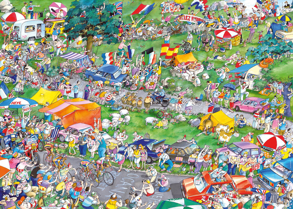 Cycle Race 1000pc Puzzle