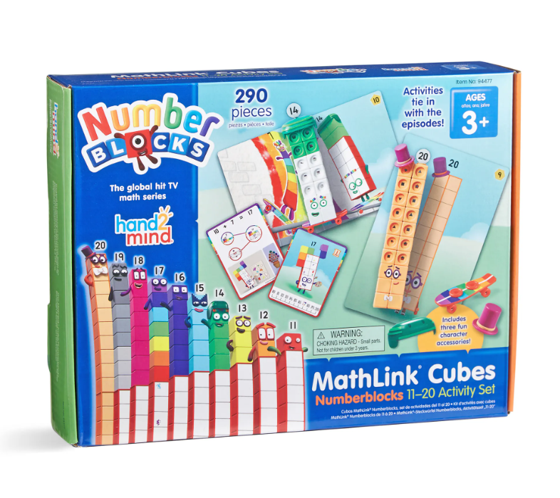 Number Blocks Mathlink Cubes Numberblocks 11-20 Activity Set